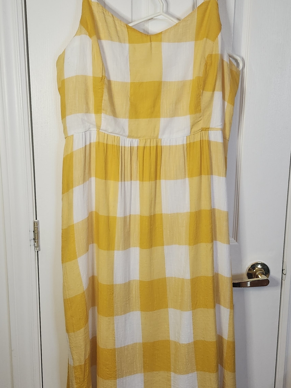 Old Navy Fit & Flare Gingham Cami Midi Dress - Size XL